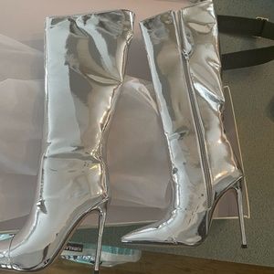 Silver Heeled Boots